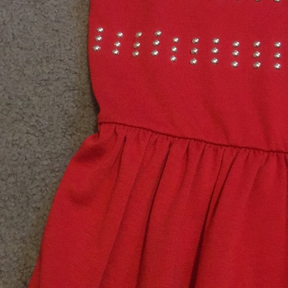 Red Studded Dress - Picture 3 of 5